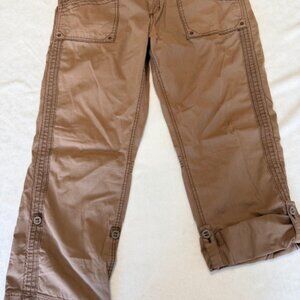 Aventura 96% organic cotton brown crop pants